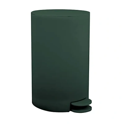 Afbeelding van MSV Prullenbak/pedaalemmer kunststof donkergroen 3L klein model 15 x 27 cm Badkamer/toilet