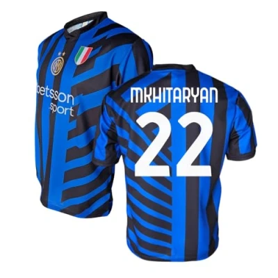 Afbeelding van Inter thuisshirt 2024/2025, personaliseerbaar met naam en nummer, officiële replica, blauw, zwart, 100% polyester, volwassenen kinderen. Ideaal voor alle Nerazzurri fans