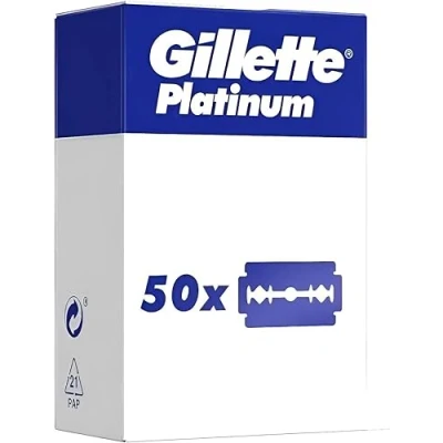 Afbeelding van Gillette Platinum Reservemesjes voor heren, 50 stuks