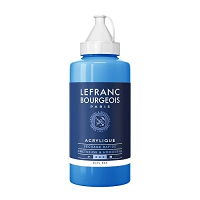 Afbeelding van Lefranc Bourgeois fijne acrylverf, Fles 750 ml, koningsblauw