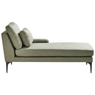 Afbeelding van EWRON Chaise longue Groen Linkszijdig Stof