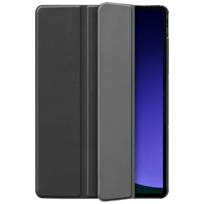 Image de Just in Case Smart Tri Fold Samsung Galaxy Tab S9 / FE Book Noir