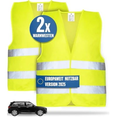 Afbeelding van HELDENWERK 2 stuks veiligheidsvesten voor volwassenen reflecterend veiligheidsvest 2024 auto