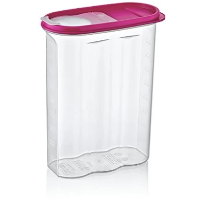 Afbeelding van Hobby life 2.4 liter Cereal box voorraadbus Berry bpa vrij 9,5 x 19,5 24,5 cm