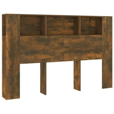 Afbeelding van vidaXL Hoofdbordkast gerookt eiken, 160 x 18,5 104,5 cm