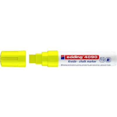 Afbeelding van edding 4090 kalk marker / window neon geel 1ST 4 15 mm 4090065