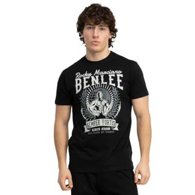 Afbeelding van BENLEE Rocky Marciano Lucius T shirt voor heren, zwart.