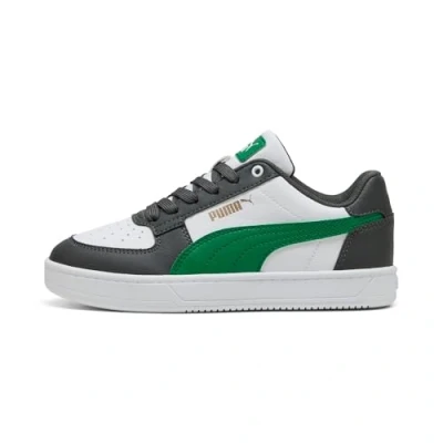 Afbeelding van Puma Caven 2.0 JR Unisex Sneakers laag voor kinderen, Maat: 37.5, Shadow gray/archive green/white Kunststof