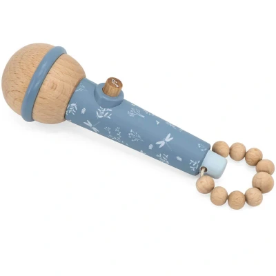 Afbeelding van Label Microfoon Hout Blue