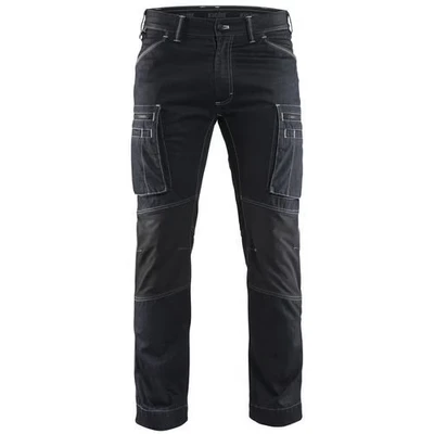 Image de Pantalon services denim stretch marine/noir