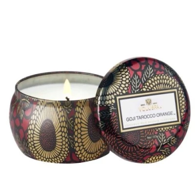 Afbeelding van Voluspa Japonica Collection Goji Tarocco Orange Mini Tin Candle Geurkaars 127 gr