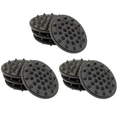Afbeelding van Oehlbach Shock Absorber 12 stuks trillingsdempers voor subwoofer, luidspreker, versterker en draaitafel, trillingsbescherming, luidsprekerpoten, zwart