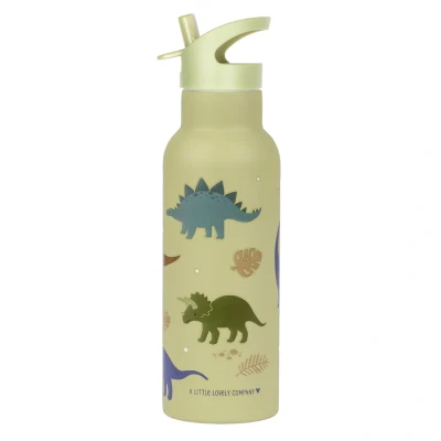 Afbeelding van A Little Lovely Company XL RVS Drinkfles Dinosaurussen