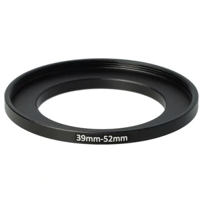 Afbeelding van vhbw Step up adapter 39mm naar 52mm camera lens metaal zwart