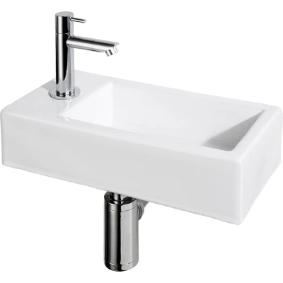 Afbeelding van Fonteinset Differnz Helios (Keramiek, Chroom, Kraan links)