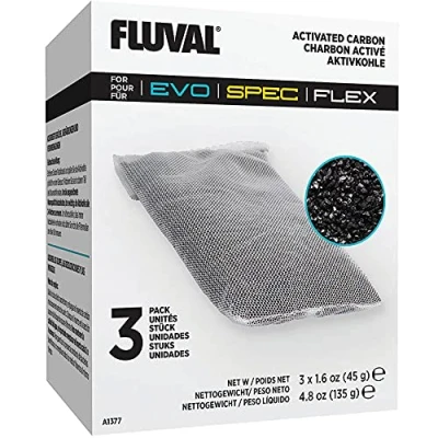 Afbeelding van Fluval Aquarium Filtermateriaal Vissen Fl Flex/spec Actieve Kool 3x45gr Zwart 3st