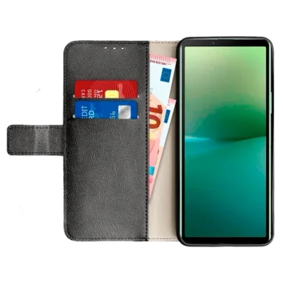 Afbeelding van Just in Case PU leer Book Zwart Sony Xperia 10 V