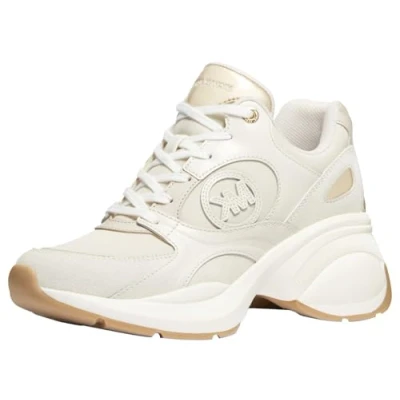 Afbeelding van Michael Kors ZUMA Trainer Sneakers laag, Dames, Maat: 40, Pale gold Leer en textiel