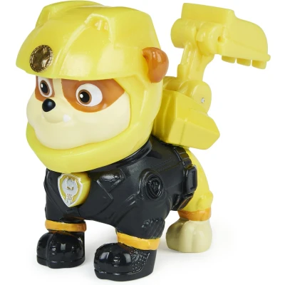 Afbeelding van PAW Patrol Moto Pups Rubble rescue pup verzamelfiguur + politie badge