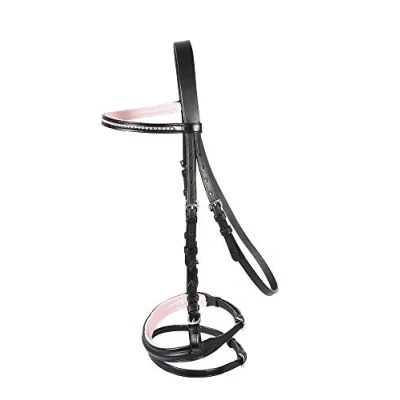 Afbeelding van PFIFF trenshoofdstel &#039;Staines&#039; PONY Zwart pink