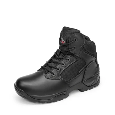 Afbeelding van NORTIV 8 Militaire gevechtslaarzen voor heren, tactische laarzen, wandelschoenen, zwart.