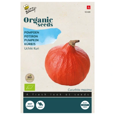 Afbeelding van Organic Pompoen Uchiki Kuri (Skal 14725) Buzzy