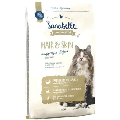 Afbeelding van 10kg Hair &amp; Skin Sanabelle Kattenvoer