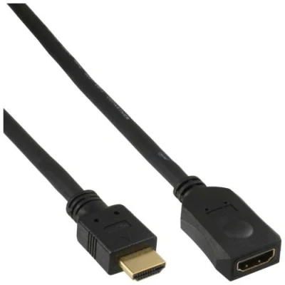 Image de InLine High Speed Câble de rallonge HDMI mâle pour femelle 2 m noir
