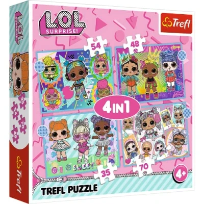 Afbeelding van LOL Surprise (4 in 1) Puzzel Fashionable Dolls