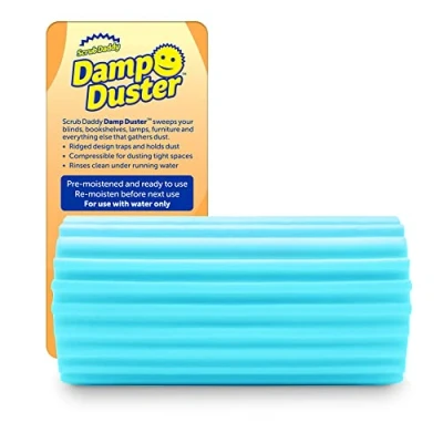 Afbeelding van Scrub Daddy Damp Duster Magische reinigingsspons vangt stof en kan gemakkelijk worden afgespoeld (blauw) SDDAMLB Eén maat
