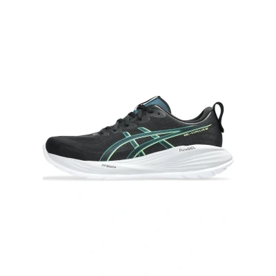 Afbeelding van Asics Gelcumulus 27 Hardloopschoenen voor op de weg, Heren, Maat: 42, Black lucid yellow Kunststof