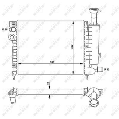 Afbeelding van Radiateur NRF 58814