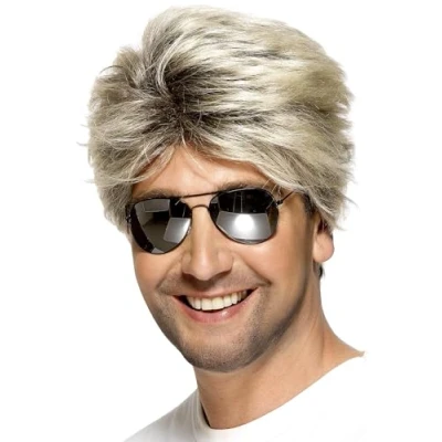 Afbeelding van Smiffys 80s Street Blonde Pruik Wit