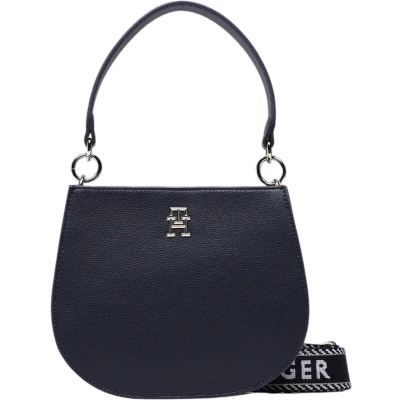 Afbeelding van Tommy Hilfiger Stijlvolle Blauwe Handtas met Twee Compartimenten