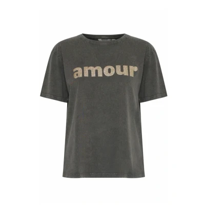 Afbeelding van b.young Tshirt print, Dames, Maat: Large, Java