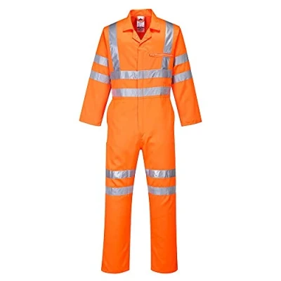 Afbeelding van Portwest RIS Hi Vis Poly Katoen Jumpsuit, Kleur: Tall Kleur Oranje, Grootte: XL, RT42ORTXL