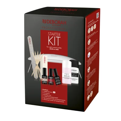 Afbeelding van Deborah Milano Professional Manicure starterset met semi permanente gelnagellak, voor een professioneel resultaat thuis, geeft glanzende en versterkte nagels