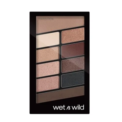 Image de Wet n Wild Color Icon 10 Pan Palette, Palette d&#039;Ombres à Paupières avec Couleurs Brillantes et Mates, Formule Longue Durée Facile Mélanger, Nude Awakening