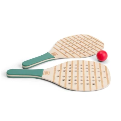 Afbeelding van BS Toys Houten Padel rackets Padelrackets Kinderen Buitenspeelgoed voor Educatief speelgoed Cadeau kind Buiten Strandspeelgoed Sport