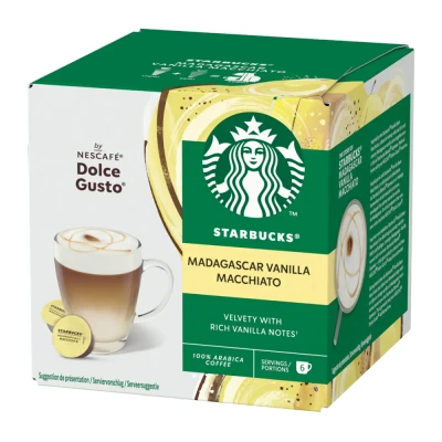 Afbeelding van 3 stuks Starbucks Vanilla Macchiato 12 DG cups 390 g