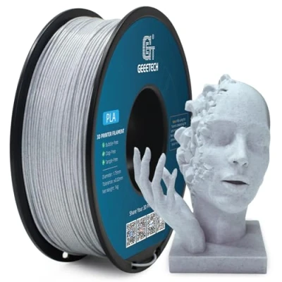 Afbeelding van GEEETECH PLA filament 1,75 mm zoals marmer, 3D printer filament, 1 kg spoel, marmer