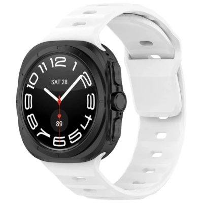 Afbeelding van Solid Sportband Wit Samsung Galaxy Watch Ultra 47mm