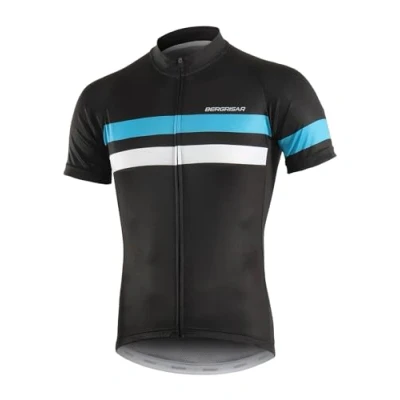 Afbeelding van BERGRISAR Fietsshirt voor heren, ademend, sneldrogend, fietskleding, mountainbike, met korte mouwen, jersey