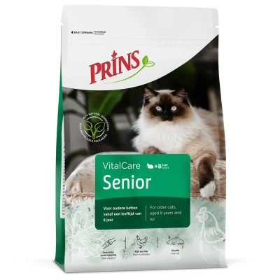 Afbeelding van Prins Vitalcare Senior Gevogelte Kattenvoer 400 g