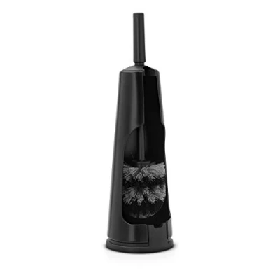 Image de Brabantia Porte goupillon avec Brosse Noir, Plastique, Matt Black, 30 x 20 10cm