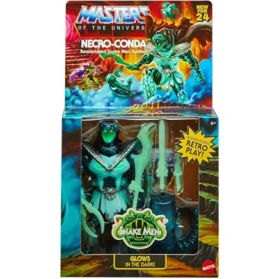 Afbeelding van Masters of The Universe Motu Origins Necro Conda Deluxe Snake Men Soldat Brille dans le Noir