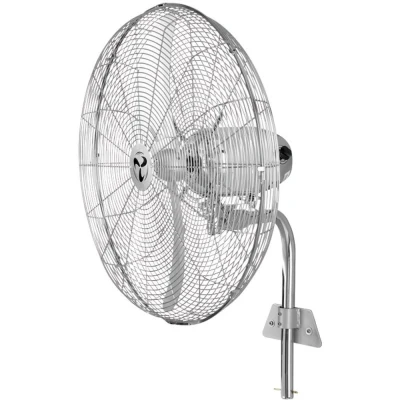 Afbeelding van CasaFan WM2 Wall Eco Wandventilator 123 W (Ø x h) 69 cm Zilver grijs, Chroom (glanzend)