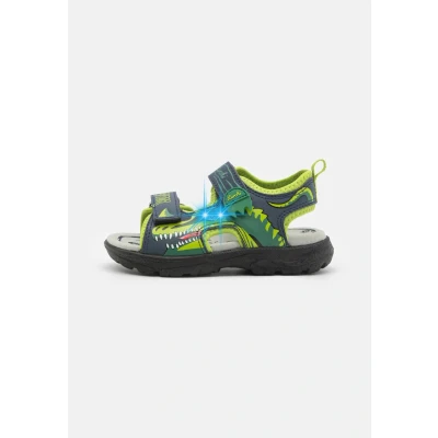 Afbeelding van Lurchi Krypto Blinky Outdoorsandalen voor kinderen, Maat: 34, Dark blue/green Textiel/ synthetisch