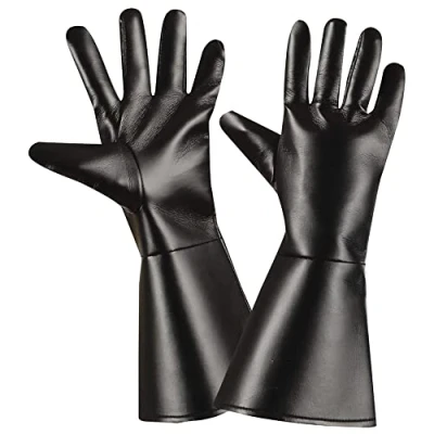 Afbeelding van W WIDMANN MILANO Party Fashion 8535A Kunstlederen handschoenen, zwart, themafeest, carnaval