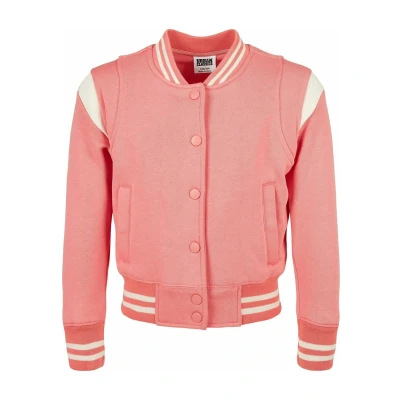 Afbeelding van Urban Classics Sweater met rits voor kinderen, Maat: 158/164, Palepink/whitesand